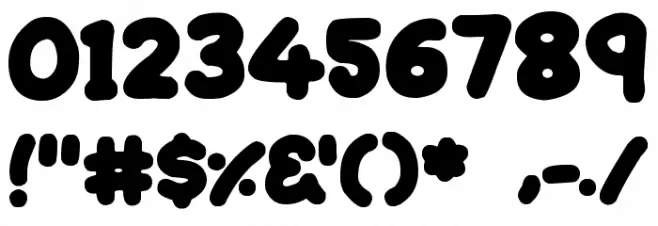 Sleeping Font OTHER CHARS