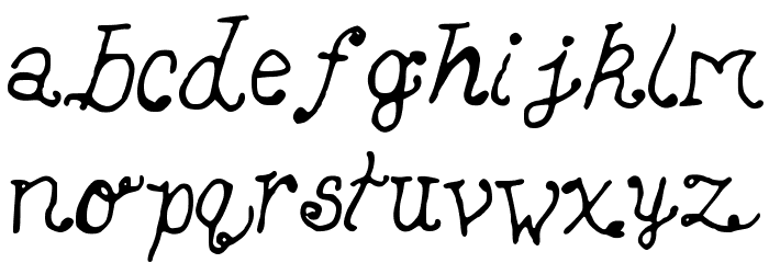 SleepingBeauty Font LOWERCASE