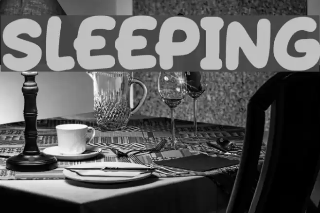 Sleeping Font examples