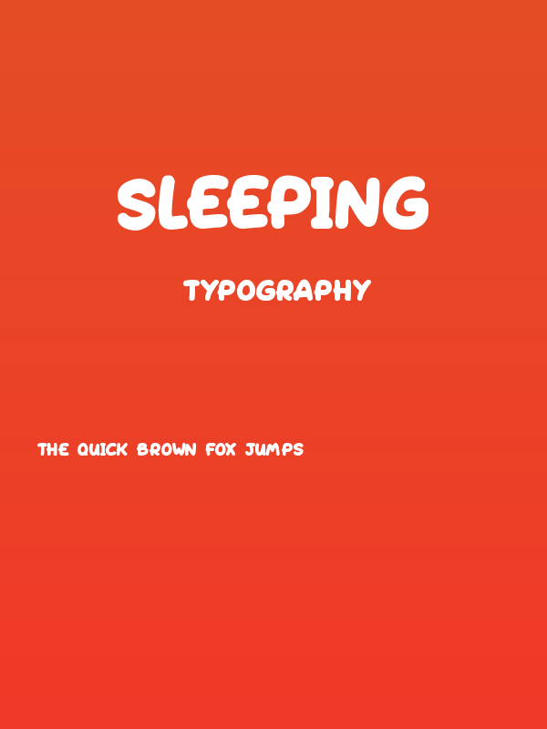 Sleeping Poster