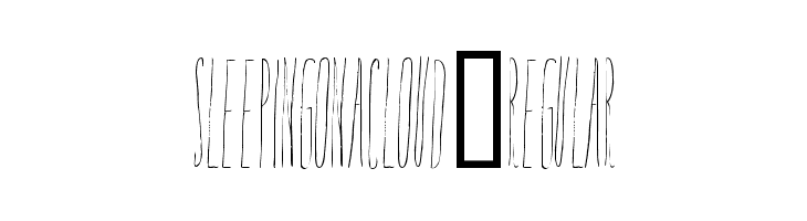 SleepingonaCloud-Regular  Descarca Fonturi Gratis