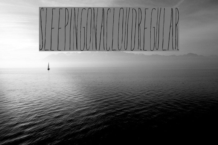 SleepingonaCloud-Regular Font examples