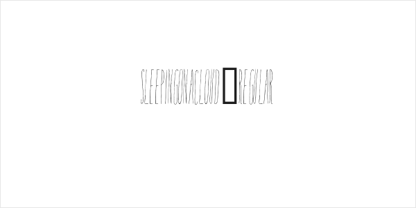 SleepingonaCloud-Regular Logo