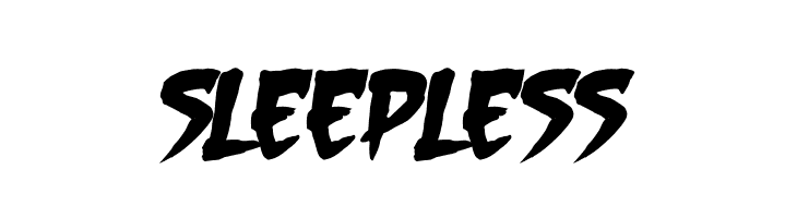 Sleepless  font caratteri gratis
