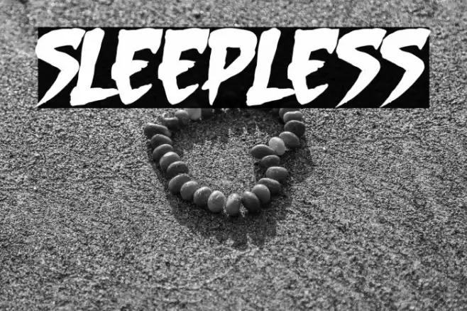 Sleepless Font examples