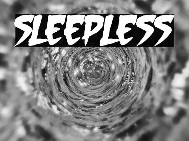 Sleepless Font examples