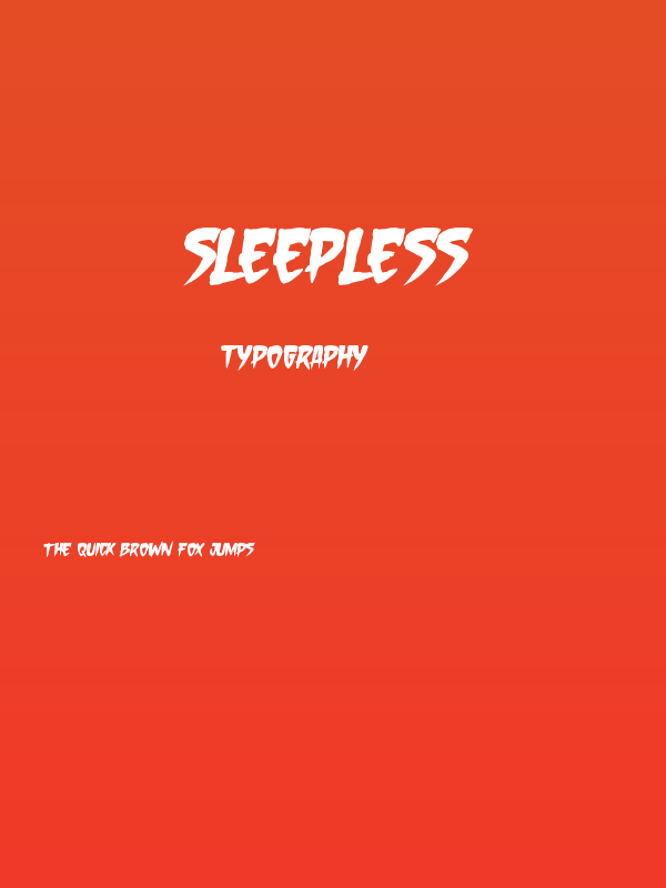 Sleepless Poster