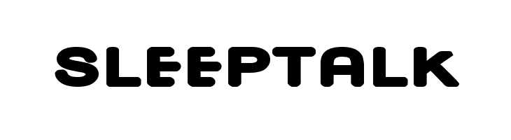 Sleeptalk  les polices de caractères gratuit tlcharger