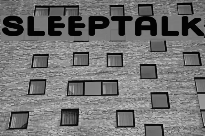 Sleeptalk Font examples
