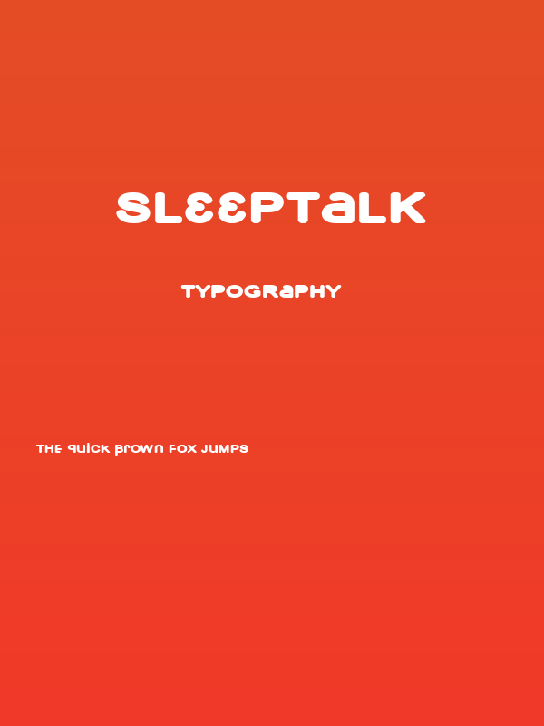 Sleeptalk Poster