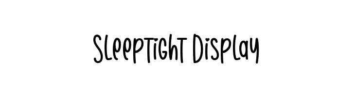 Sleeptight Display  les polices de caractères gratuit tlcharger