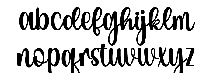 Sleeptight Font LOWERCASE