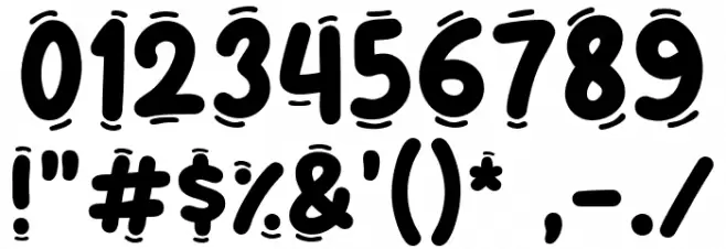 Sleepy Book Font OTHER CHARS