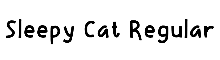 Sleepy Cat Regular  フリーフォントのダウンロード