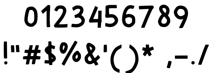 Sleepy Cat Regular Font OTHER CHARS