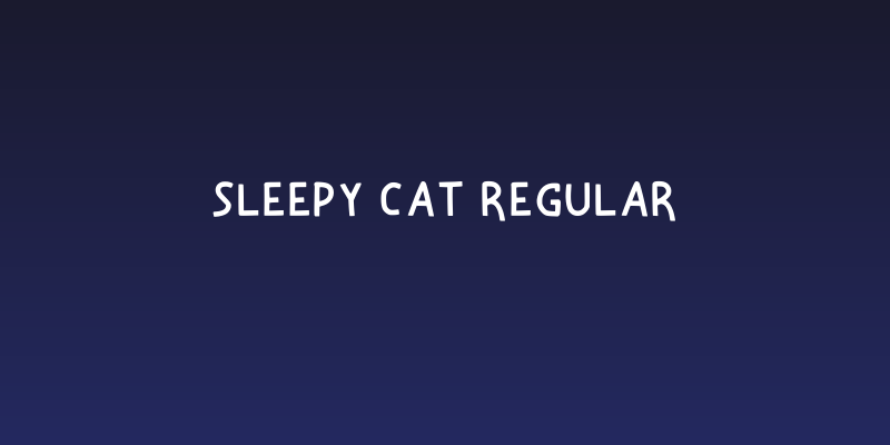 Sleepy Cat Regular Social Header