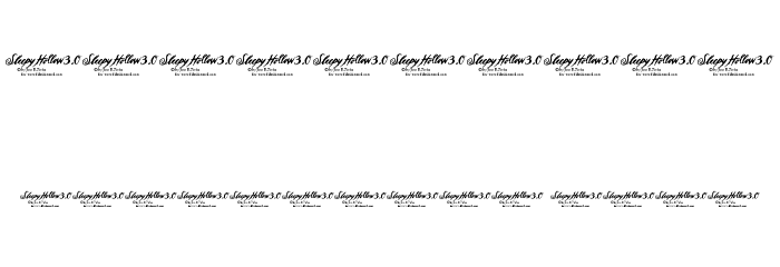 Sleepy Hollow 3.0 Font OTHER CHARS