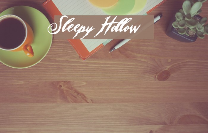 Sleepy Hollow 3.0 Font examples