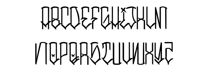 Sleepy Mano Font LOWERCASE