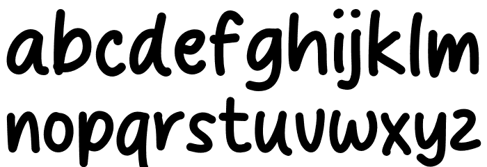 Sleepy Moody Font LOWERCASE