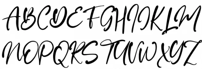 Sleepy Night Schriftart Groß