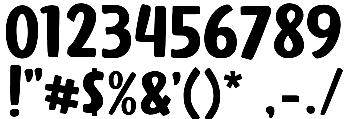 Sleepy Rabbit Font OTHER CHARS