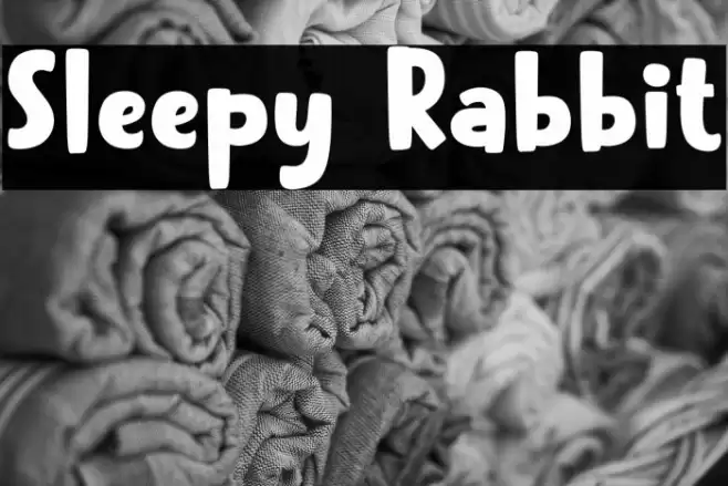 Sleepy Rabbit フォント examples