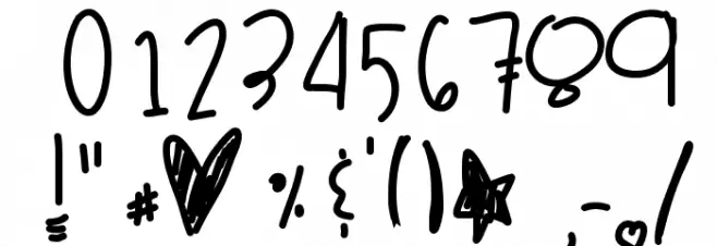 SleepyBaboos Font OTHER CHARS