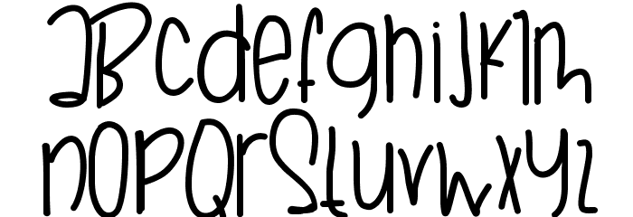 SleepyBaboos Font LOWERCASE
