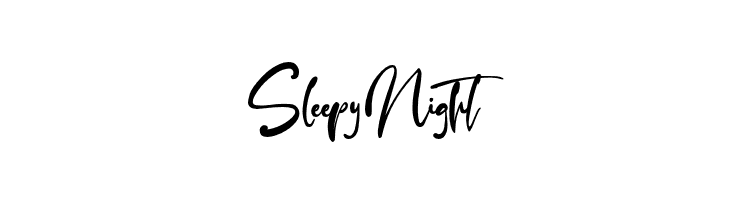 SleepyNight  Frei Schriftart Herunterladen