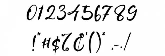 SleepyNight Font OTHER CHARS