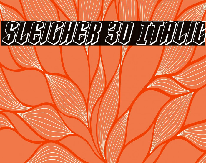 Sleigher 3D Italic Example 3