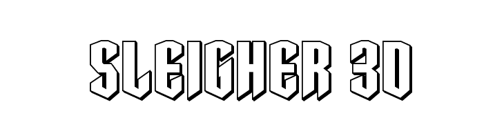 Sleigher 3D  baixar fontes gratis