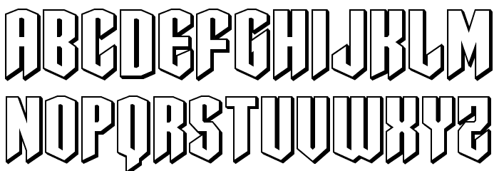 Sleigher 3D Font LOWERCASE
