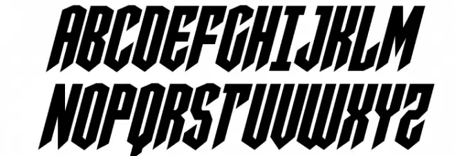 Sleigher Condensed Italic Polices MAJUSCULES