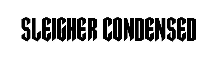 Sleigher Condensed  Free Fonts Download