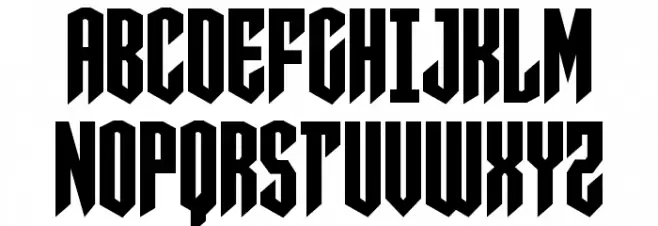 Sleigher Condensed Schriftart Groß