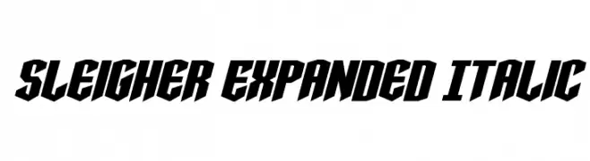 Sleigher Expanded Italic  Fuentes Gratis Descargar
