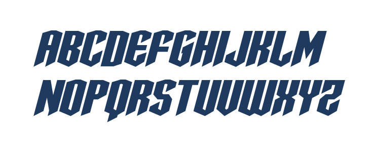 Sleigher Expanded Italic Lowercase