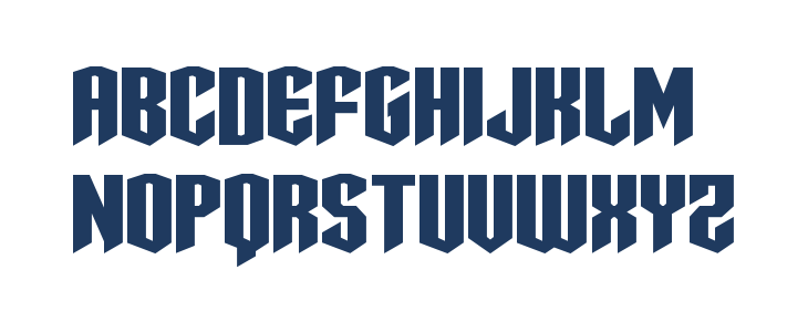 Sleigher Expanded Lowercase