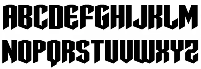 Sleigher Expanded フォント 小文字