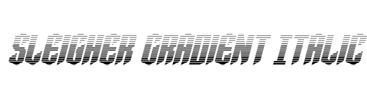 Sleigher Gradient Italic  Descarca Fonturi Gratis