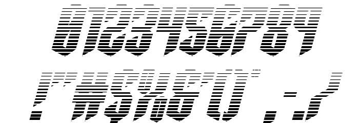 Sleigher Gradient Italic Font OTHER CHARS