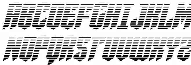Sleigher Gradient Italic Шрифта ВЕРХНИЙ