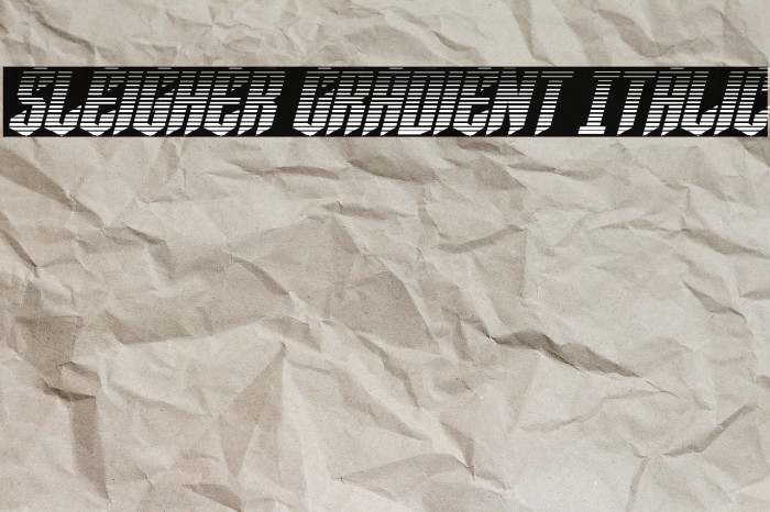 Sleigher Gradient Italic Example 3
