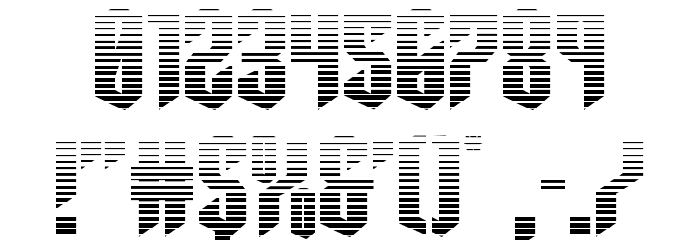 Sleigher Gradient Font OTHER CHARS