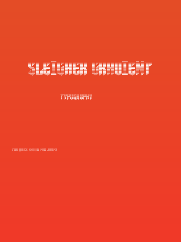 Sleigher Gradient Poster
