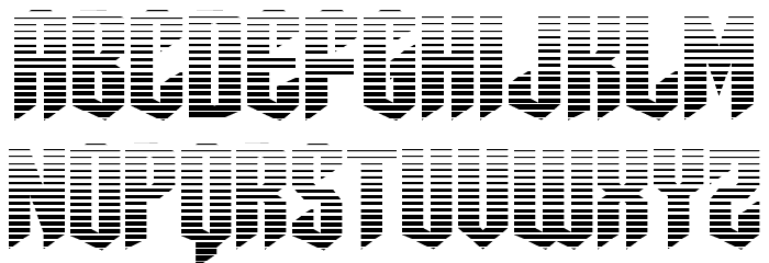 Sleigher Gradient Font LOWERCASE