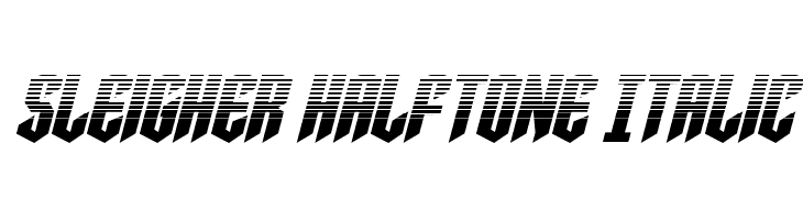 Sleigher Halftone Italic  font caratteri gratis