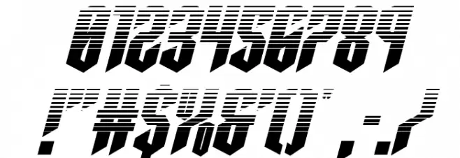 Sleigher Halftone Italic Font OTHER CHARS